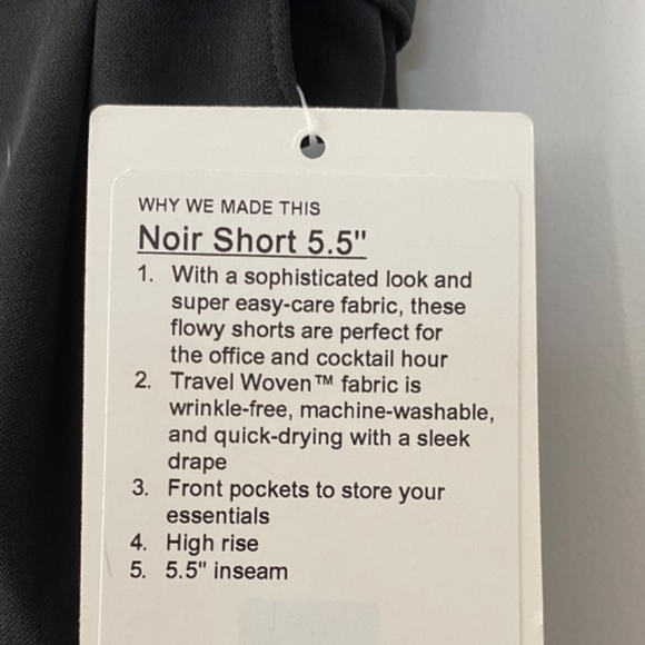 Lululemon Noir  shorts - Picture 4 of 4